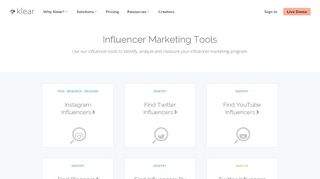 
                            4. Influencer Marketing Tools | Klear