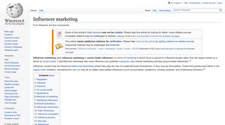 
                            11. Influencer marketing - Wikipedia