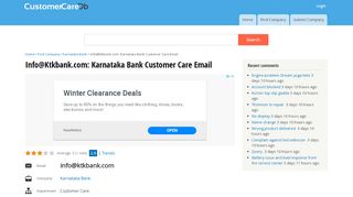 
                            12. info@ktkbank.com: Karnataka Bank Customer Care Email ...