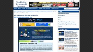 
                            13. Info Link Alternatif JayaTogel Terbaru 2015 | Togel Online ...