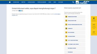 
                            4. Info Saldo Nasabah Asuransi AXA Mandiri