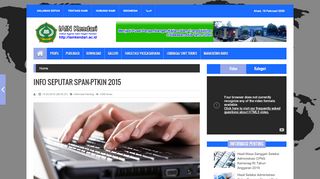 
                            12. INFO SEPUTAR SPAN-PTKIN 2015 | Website IAIN Kendari