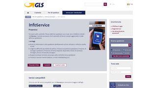 
                            6. Info Service GLS: controllo delle spedizioni