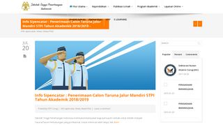 
                            6. Info Sipencatar : Penerimaan Calon Taruna Jalur Mandiri STPI Tahun ...