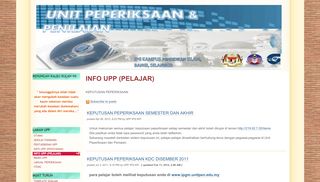 
                            13. INFO UPP (PELAJAR) - Unit Peperiksaan & Penilaian IPG ...