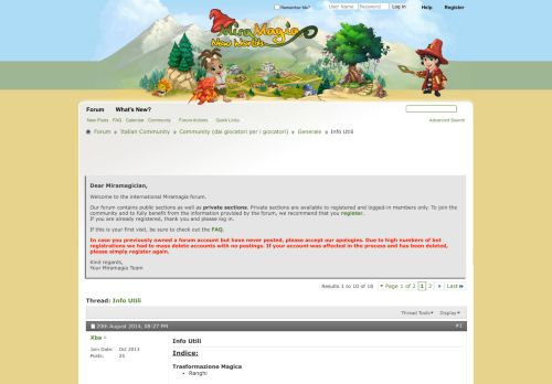 
                            3. Info Utili - Page 2 - Miramagia COM Forum