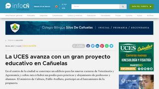 
                            11. InfoCañuelas - La UCES avanza con un gran proyecto educativo en ...