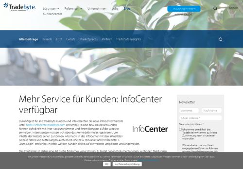 
                            12. InfoCenter Website verfügbar | Tradebyte Software GmbH