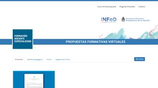 
                            2. INFoD - Ministerio de Educación