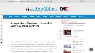 
                            13. Infographics: Timeline: US standoff with key trade partners - My ...