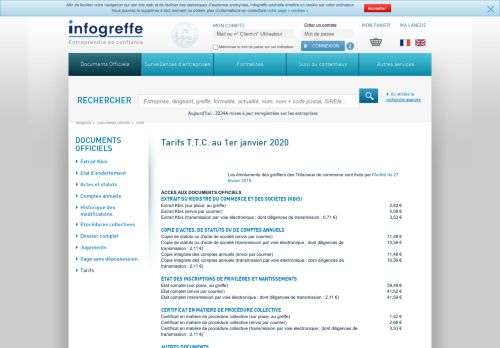 
                            12. Infogreffe gratuit : les informations et dossiers sur les entreprises ...