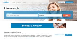 
                            8. InfoJobs, numero 1 in Italia per le offerte di lavoro