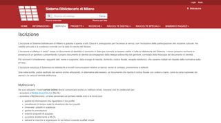 
                            4. InfomazioneGenerali » Sistema Bibliotecario di Milano