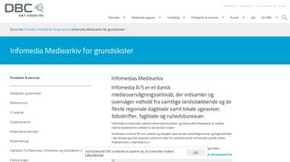 
                            7. Infomedia Mediearkiv for grundskoler — DBC