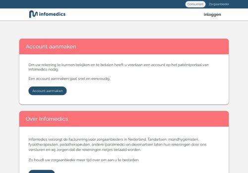 
                            2. infomedics.nl: Rekening gegevens