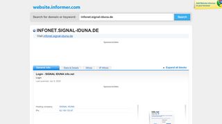 
                            5. infonet.signal-iduna.de at WI. Login - SIGNAL IDUNA info.net