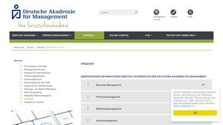 
                            9. Infopools - Deutsche Akademie für Management - DAM