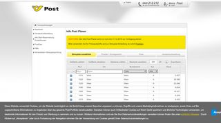 
                            5. Info.Post Planer - Versandmanager - Post AG