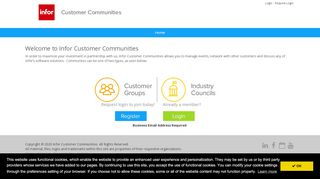 
                            7. Infor Customer Communities : External Home Page