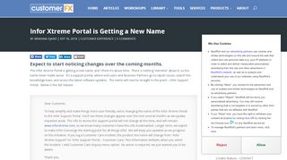 
                            11. Infor Xtreme Portal is Getting a New Name | Customer FX