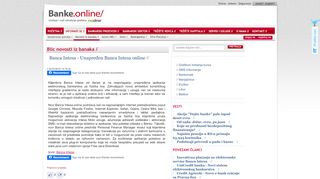 
                            13. Informacije - Banca Intesa - Unapređen Banca Intesa online - Banke ...