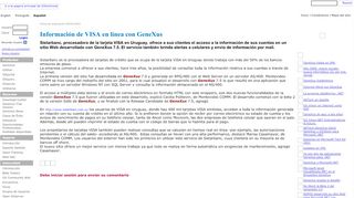 
                            9. Información de VISA en línea con GeneXus