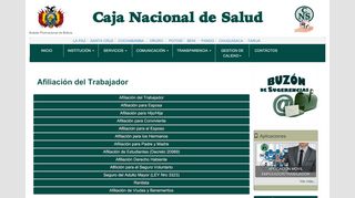 
                            4. Información del Trabajador - Caja Nacional de Salud