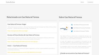 
                            3. Información Gas Natural Fenosa - Guía Activa