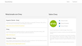 
                            5. Información Oney - Guía Activa