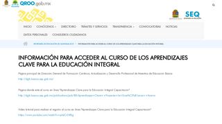 
                            7. Información para acceder al curso de los Aprendizajes Clave para la ...