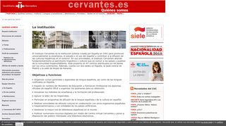 
                            1. Información sobre el Instituto Cervantes. Quiénes somos: qué es el ...
