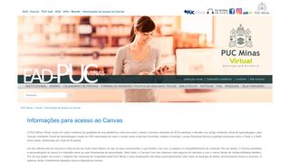 
                            13. Informações de acesso ao Canvas - PUC Minas