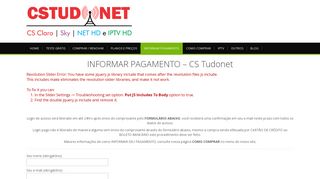 
                            5. INFORMAR PAGAMENTO - CS Tudonet - O seu servidor CS