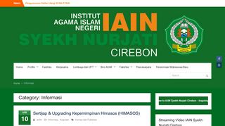 
                            4. Informasi - IAIN Syekh Nurjati Cirebon