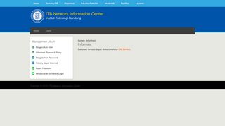 
                            7. Informasi | ITB Network Information Center