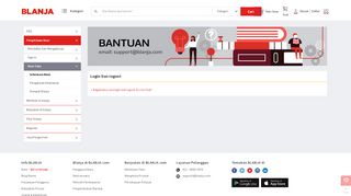 
                            3. Informasi Login Dan Iogout - BLANJA.com