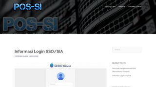 
                            6. Informasi Login SSO/SIA – POSSI UNIVERSITAS MERCUBUANA