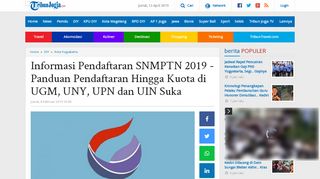 
                            6. Informasi Pendaftaran SNMPTN 2019 - Panduan Pendaftaran Hingga ...