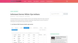 
                            4. Informasi Server White-Vps terbaru | WHITE-VPS.INFO