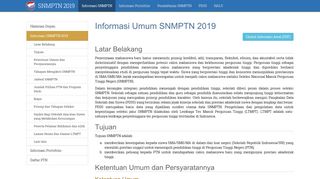 
                            1. Informasi Umum - SNMPTN 2019