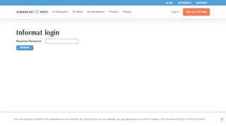 
                            3. Informat login - Screencast-O-Matic