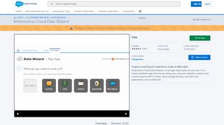 
                            9. Informatica Cloud Data Wizard - Informatica LLC - AppExchange