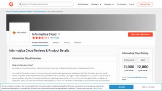 
                            11. Informatica Cloud Reviews 2018 | G2 Crowd