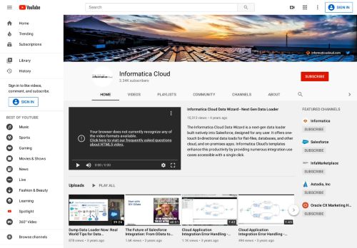 
                            8. Informatica Cloud - YouTube