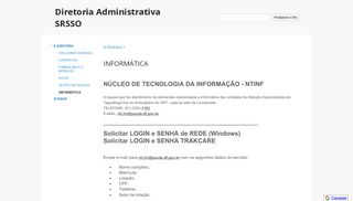 
                            11. INFORMÁTICA - Diretoria Administrativa SRSSO - Google Sites
