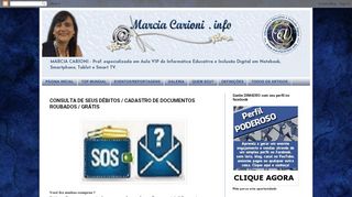 
                            10. Informática Educativa - Márcia Carioni: CONSULTA DE SEUS ...