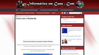 
                            7. Informatica em casa: Como usar o filezilla ftp