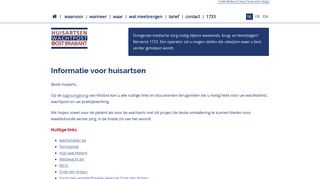 
                            5. Informatie voor huisartsen | w8post