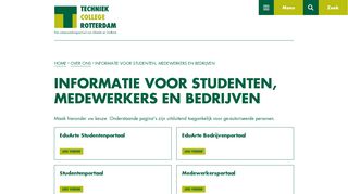 
                            9. INFORMATIE VOOR STUDENTEN, MEDEWERKERS EN BEDRIJVEN ...