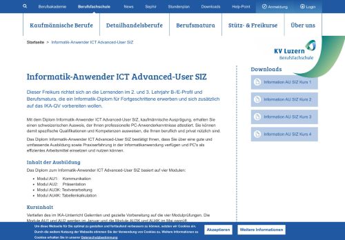 
                            8. Informatik-Anwender ICT Advanced-User SIZ | KV Luzern ...